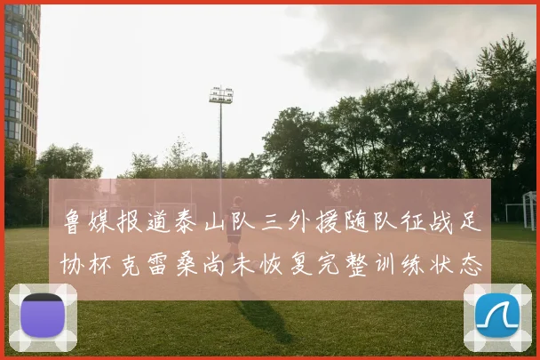 鲁媒报道泰山队三外援随队征战足协杯克雷桑尚未恢复完整训练状态